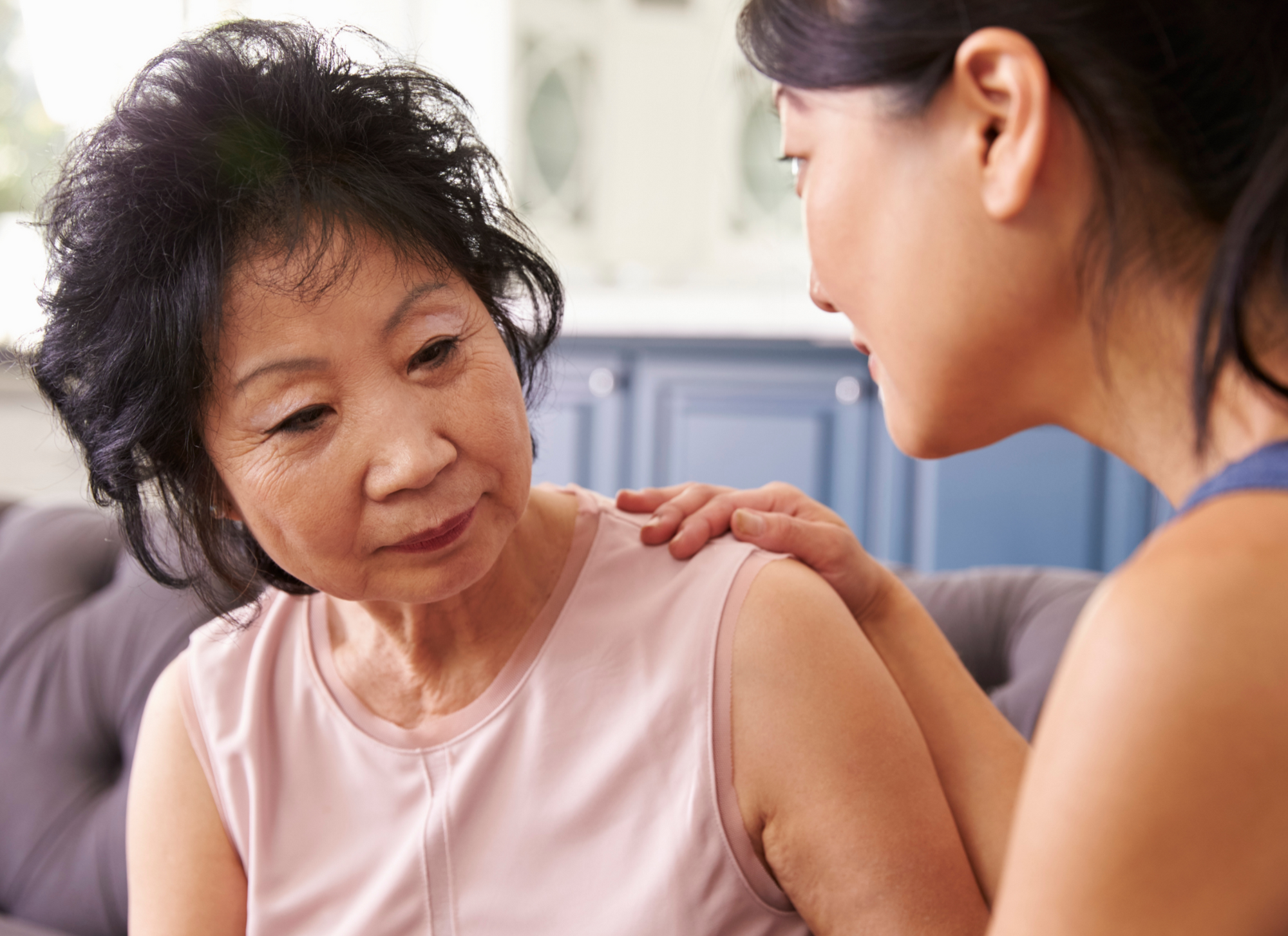 Why is mom reluctant to transition?